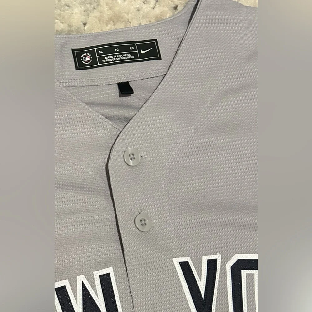 Nike Authentic New York Yankees Old Style Baseball Gray Jersey Men’s Sz: XL - Picture 4 of 6